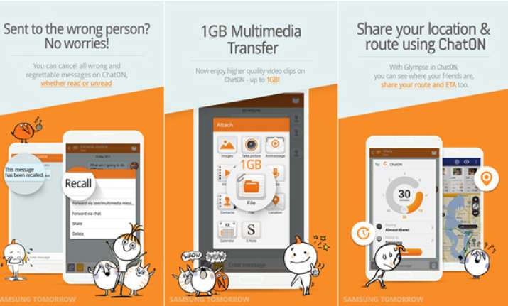 samsung re launches messaging app chaton with several