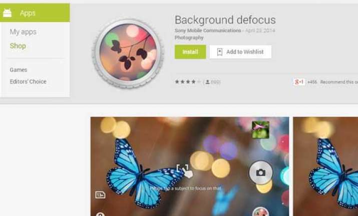 sony background defocus app for xperia now available on