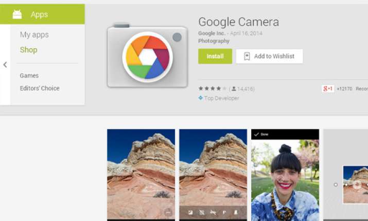 google camera install from play store