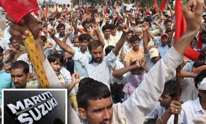 strike at maruti plant looms large over gurgaon manesar belt