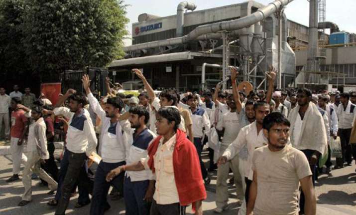 strike at maruti s manesar plant enters 13th day