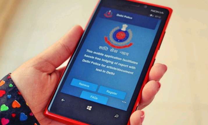 e filing of complaints on mobiles delhi police develop apps