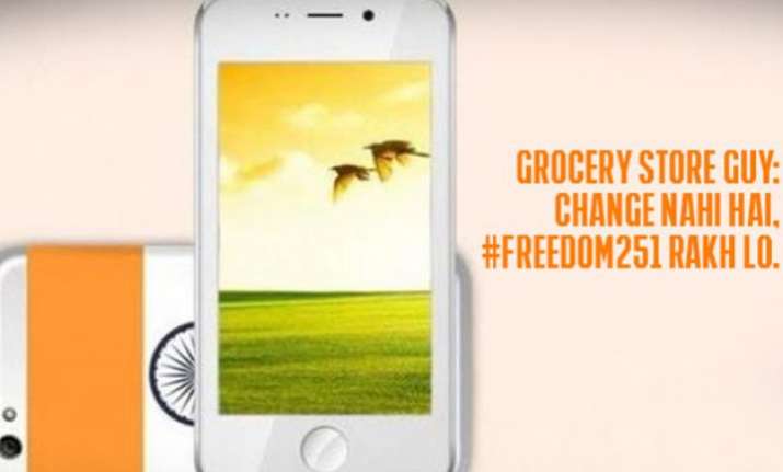 lol freedom 251 becomes butt of jokes on social media. here