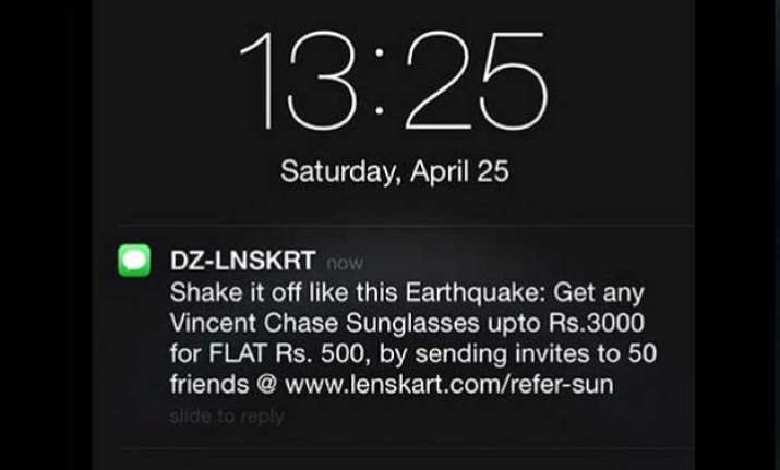 lenskart s jibe on nepal earthquake twitter reaction