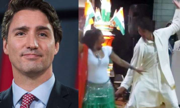watch video canadian pm dances to bhangra beats wins indian