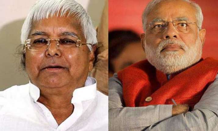 watch video lalu yadav dubsmash pm modi s achche din