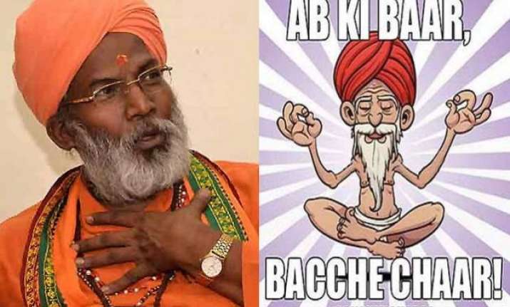 twitteratis mock sakshi maharaj s produce 4 children remark
