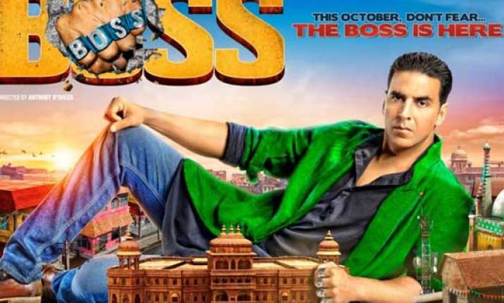 akshay rides jet ski for boss promotion in dubai
