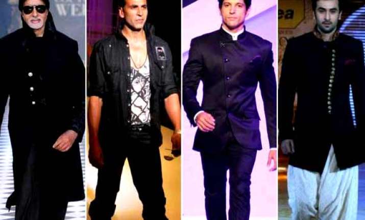 amitabh akshay ranbir farhan to set the ramp on fire at