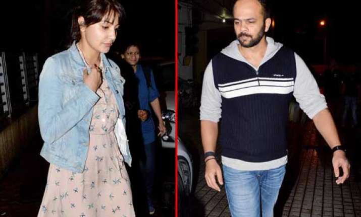 anushka sharma rohit shetty spotted watching movie together