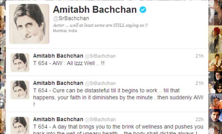 big b tweets all is well