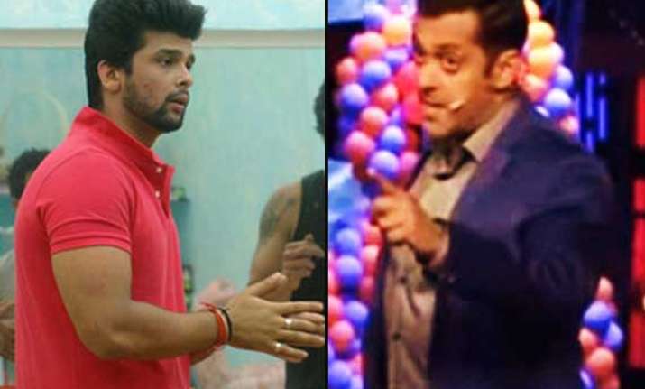 bigg boss 7 salman khan lashes over kushal and gauhar for