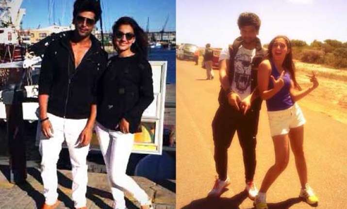 bigg boss 7 couple kushal and gauhar on honeymoon in cape