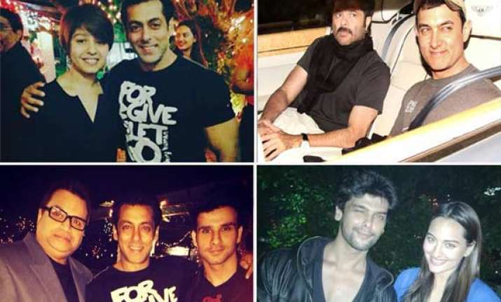 aamir anil eli kushal attend salman s birthday bash view