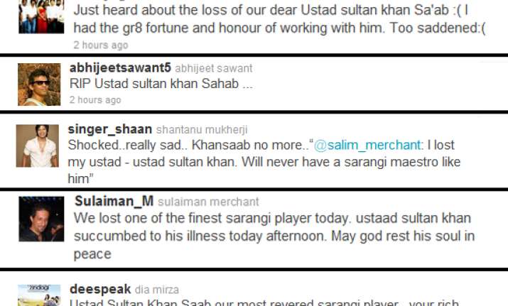 bollywood celebrities express grief over ustad sultan khan