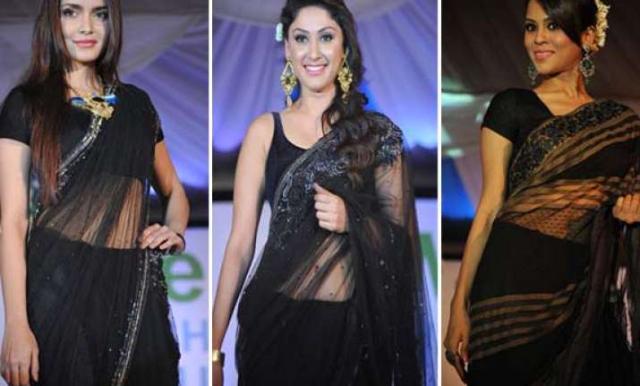 celebs glitter at walk for peace fashion show