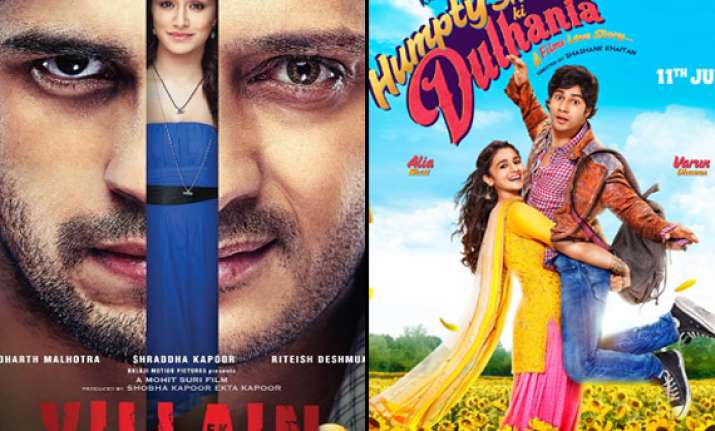 ek villain mints rs 100 cr bobby jasoos falls humpty sharma