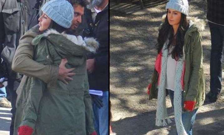 hrithik katrina spotted shooting in shimla for bang bang