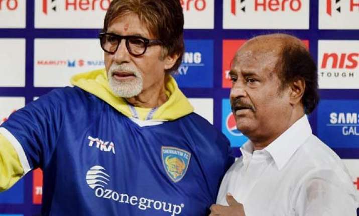 big b wishes rajinikanth on his 64th birthday