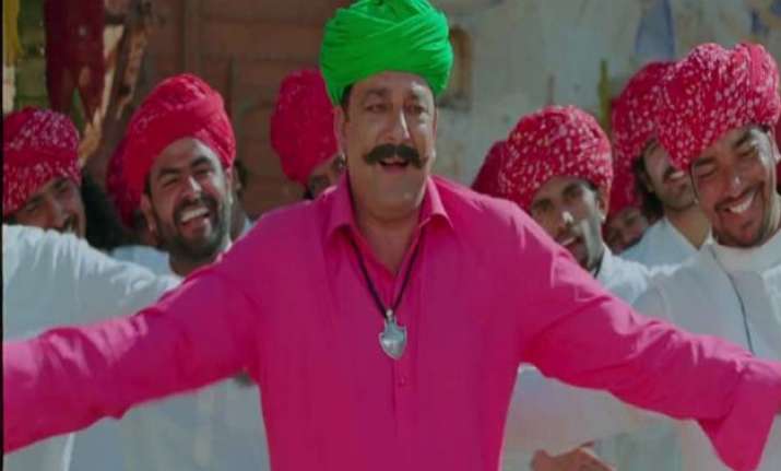 dhol dance and garlands sanjay dutt gets hero s welcome at