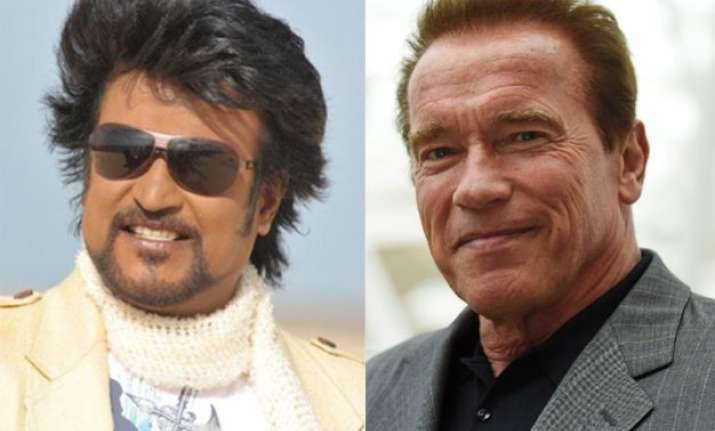 woah rajinikanth and arnold schwarzenegger to feature in