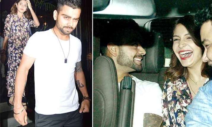 spotted again anushka virat comfortable in car together see