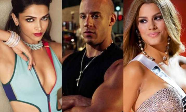 not deepika but miss colombia to play vin diesel s love