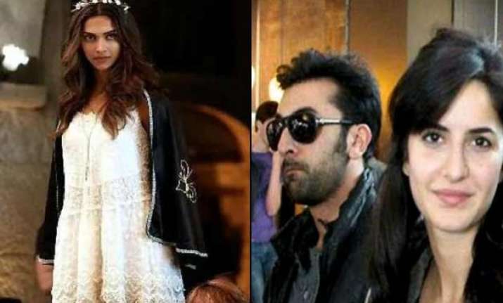 tough time for ranbir deepika katrina end up as neighbours
