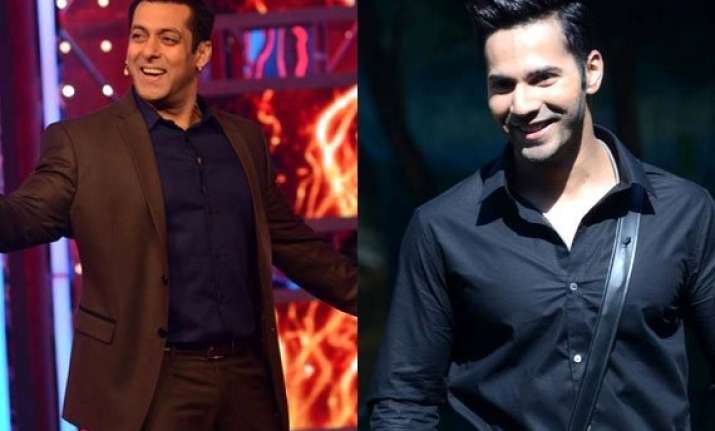 bigg boss 8 varun dhawan promotes badlapur salman khan