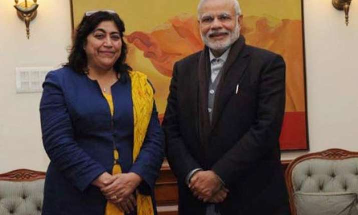 british filmmaker gurinder chadha meets pm narendra modi