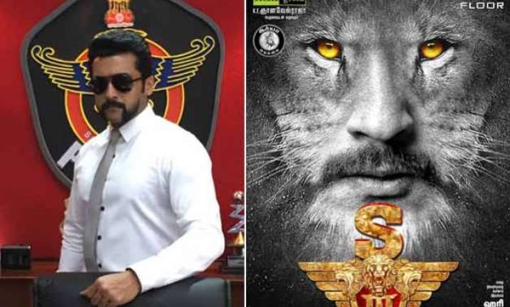 surya s singam 3 is now s3 first look posters rolled out