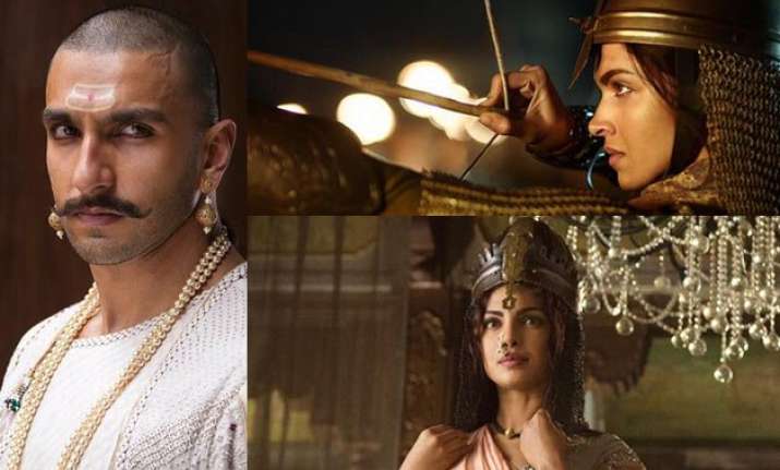 ranveer deeepika priyanka turn warriors for bajirao mastani