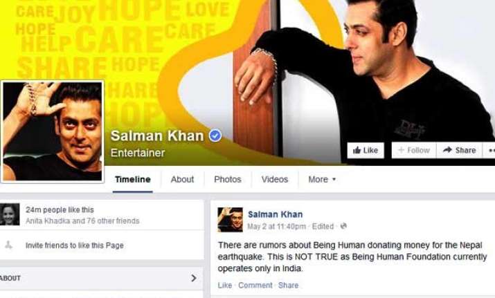 salman khan being human not donating for nepal quake victims