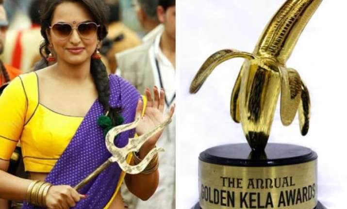 golden kela awards sonakshi sets hat trick of wining worst