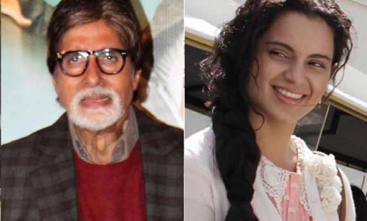 kangana ranaut finds an admirer in amitabh bachchan
