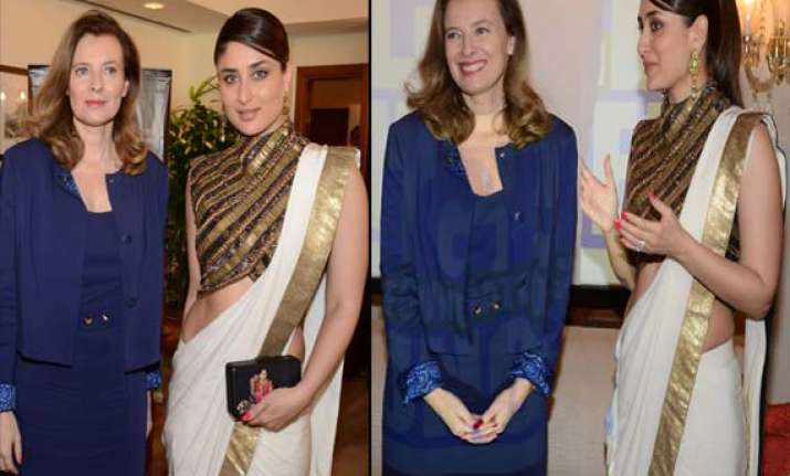 kareena kapoor discusses social issues with former french