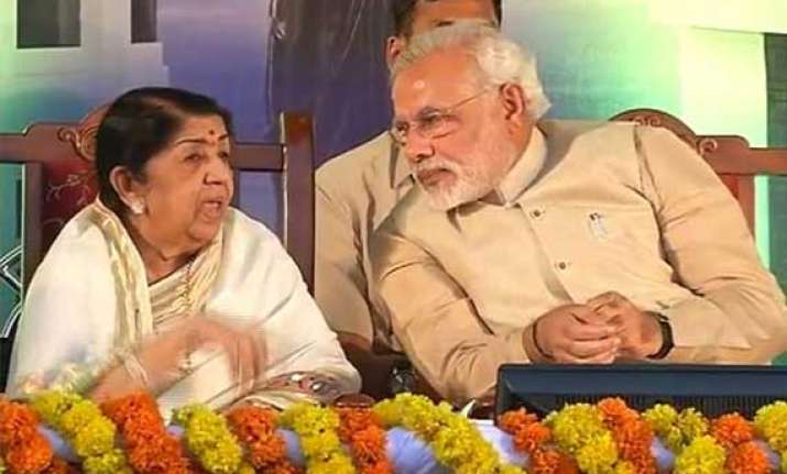 lata mangeshkar sends best wishes to narendra modi