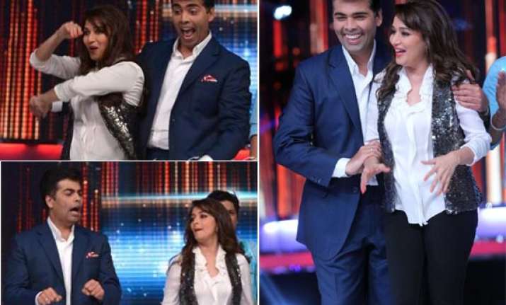 madhuri and karan perform together at jhalak dikhla ja 6th