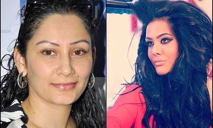 maanayata supports trishala s hair extension line see pics