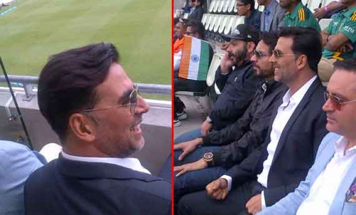 once upon a time in edgbaston...akshay kumar hits a six at