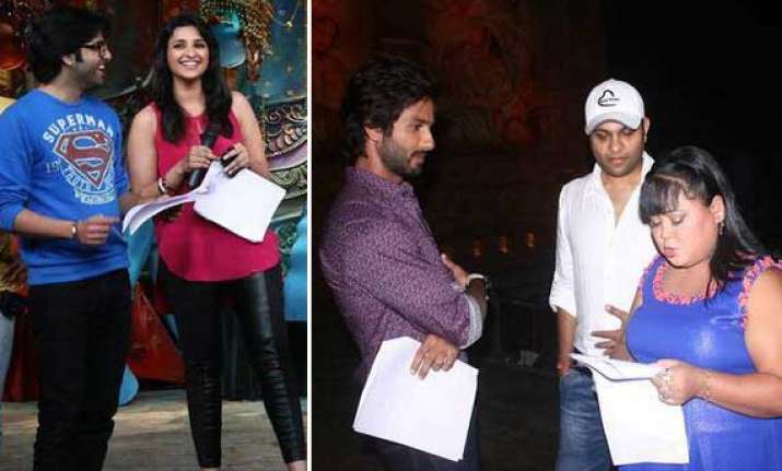 parineeti and shahid s jodi on the sets of comedy circus
