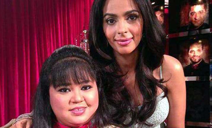 participants of the bachelorette lift up comedian bharti