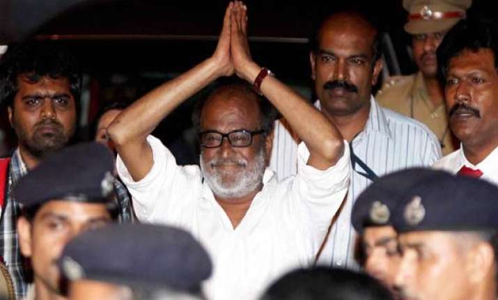 rajinikanth returns home