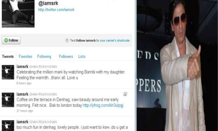 srk s followers cross a million on twitter