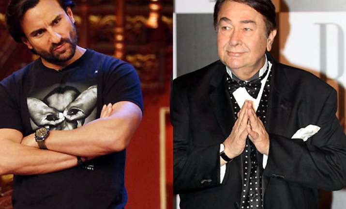 saif ali khan pays honour to randhir kapoor mimicks him in