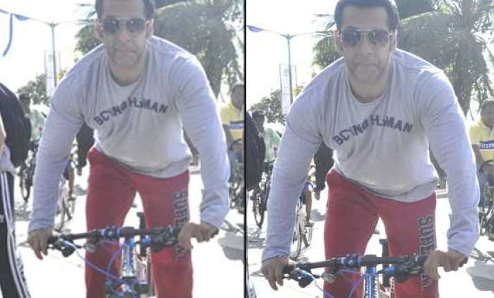 salman khan celebrates car free day