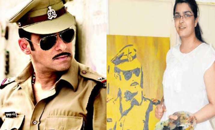 salman first to be painted in space
