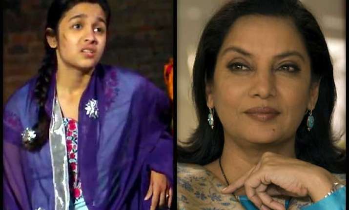 shabana azmi lauds alia bhatt s work in highway