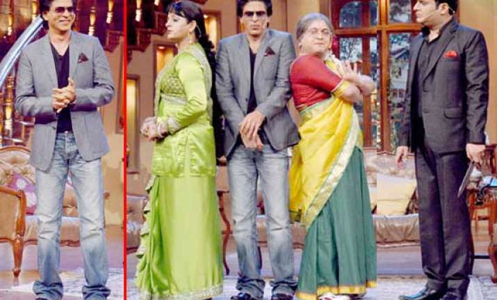 shah rukh khan promotes chennai express on comedy nights