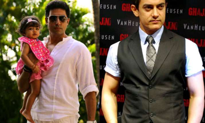 aaradhya likes aamir khan says abhishek bachchan